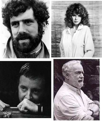The four elements: "A Glimpse of Tiger" stars Elliott Gould and Kim Darby (top), director Anthony Harvey (bottom left) and author Herman Raucher. 