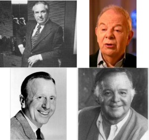 The powers that be: clockwise, from top: David Begelman, Jack Brodsky, Paul Heller, Ray Stark. 