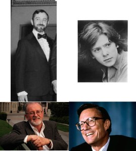 Clockwise from top: Ted Ashley, Kristoffer Tabori, Frank Wells, John Calley