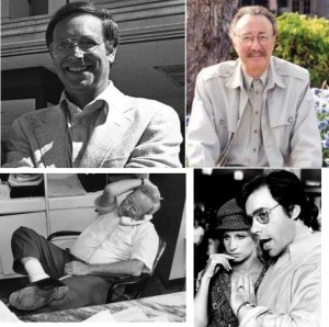 Clockwise from top: Dick Shepherd, Tony Fantozzi, Peter Bogdanovich and Barbra Streisand, Sam Cohn