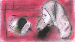 Stills from "Alice in Wonderland," 2010.